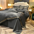 Diseñador de lujo King Size Sedallo Hoja de cama stock Conjunto de cama